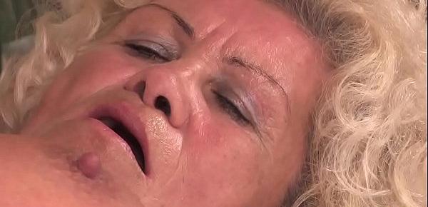 Old grandma fucked by her grandson